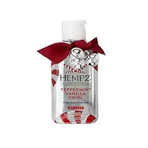 Hempz Body Lotion Limited Edition - Peppermint Vanilla Swirl Daily Moisturizing Cream, Shea Butter Hand and Body Moisturizer - Hemp Lotion - Skin Care Products, Hemp Seed Oil - Mini, 2.25 oz.