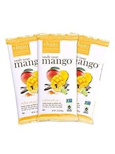 Chuao Chocolatier Totally Tangy Mango Dark Chocolate Bars | Gourmet Chocolate Chile Lime Mango European No Preservatives | For Gift Baskets, Christmas, Valentines Day, Gifts for Women, Men, Birthday, Thank You, Care Package | 3 Pack