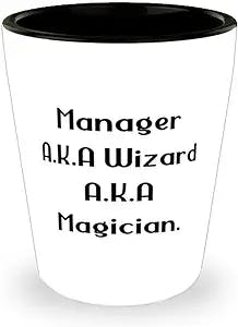 Reusable Manager Gifts, Manager A.K.A Wizard A.K.A Magician, Cheap Holiday Shot Glass Gifts For Coworkers, , Gift ideas for coworkers, Gifts for work colleagues, Secret Santa gifts for coworkers,