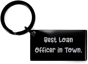 Cheap Loan Officer Gifts, Best Loan Officer in Town, Special Holiday Keychain Gifts for Men Women, Gifts for Coworkers, Gift Ideas for Colleagues, Christmas Gifts for Coworkers, Secret Santa Gift
