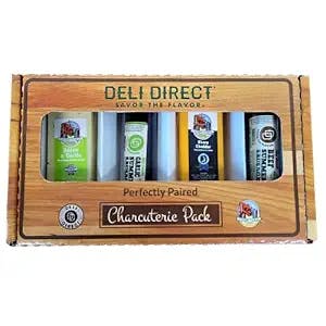 Deli Direct Wisconsin Meat and Cheese Gift Basket - Food Gifts for Dad, Men, Husband - Farmers' Market and Deli Direct Food Gift Box Includes 2 Cheeses and 2 Beef Summer Sausages