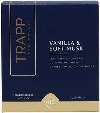 Trapp No. 80 Vanilla and Soft Musk 7oz Candle in Signature Box