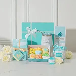 Spa Gifts for Women,Birthday Box for Women,Birthday Gift Basket for Women Friends Sister Mom Corworker,Unique Tumbler Gift Set for Women,Happy Birthday Gifts for Women