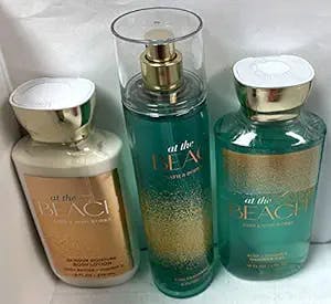 Bath & Body Works ~ Signature Collection ~ At The Beach ~ Shower Gel ~ Fine Fragrance Mist & Body Lotion ~ Trio Gift Set