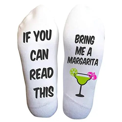 Designs by Kary Margarita Socks for Men and Women Tequila Cocktail (margarita)