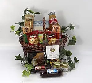 Gift Basket Village - Dad's Favorite, Cheese and Sausage Gift Basket for Dad - For Men Who Like Meat and Cheese, (Medium) 6 pounds,13 Piece Set