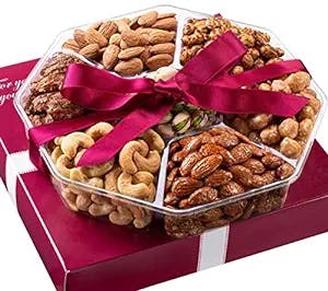 Mothers Day Nuts Gift Basket - Great Gift for Mothers Day - Assortment Of Sweet & Salty Dry Roasted Gourmet Nuts - Extra Large Assorted Food Gift Box for Men, Women, Mom, Mother, Wife, Grandmother, Her, Holiday, Birthday