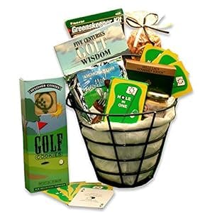 Par-Tee Time with the Golf Lovers Golfing Caddy Gift Basket
