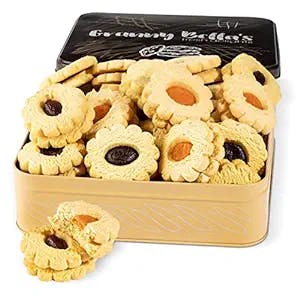 Granny Bellas Linzer Tart Cookie Gifts, Homemade Fresh Bakery Cookies for Mothers Day, Prime Gift Basket Ideas, Edible Food Delivery Assortment Baskets, From Son For Mom Women Wife Sister Daughter