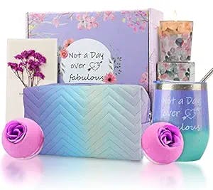 Birthday Gifts for Women Friendship, Sirabe Christmas Gifts for Women Best Friend Girl Mom Wife Grandma, Unique Relaxing Spa Gifts Baskets Boxes, Self Care Shower Set Gift Idea Who Have Everything