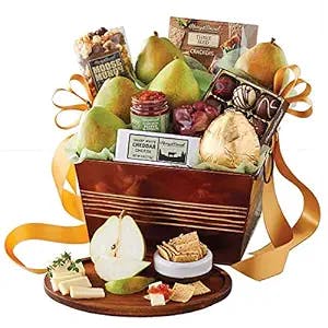 Harry & David Favorites Pear, Popcorn and Relish Gift Basket - A Classic Ba