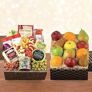 A Juicy and Cheesy Gift: Fruit & Cheese Bonanza Gift Basket