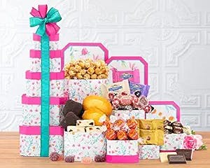The Mother's Day Celebration Gift Tower by Wine Country Gift Baskets