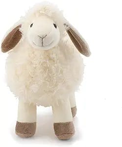 MR VIVICARE 8.5" Cuddly White/Cream Sheep Stuffed Animals for Boys and Girls,Soft and Adorable Stuffed Lamb Plush Toys for Newborn Babies and Kids,Great Gifts on Birthday,Christmas,Easter
