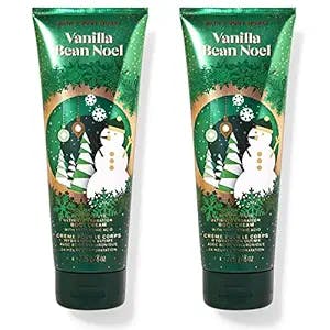 Bath and Body Works Gift Set of of 2 - 8 oz Body Cream - (Vanilla Bean Noel)