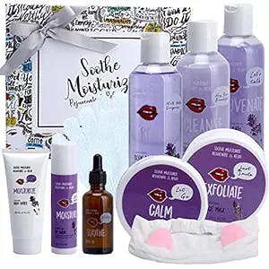 Pampering Gifts For Mothers Day! Spa Gift Basket for Mom. Spa Baskets For Women with Face Mask Headband & More! #1 Beauty Gift Box Complete Spa Kit Makes Best Gift Set for Women
