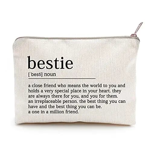 Bestie Definition Makeup Bag Best Friend Gift Work Bestie Friendship Gift Bestie Sister Gifts Sister College Sister Graduation