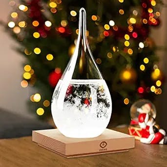 Weather Station Storm Glass Storm Cloud Weather Predictor Bottle Home and Office Decoration Desktop Decoration Crafts of Choice New Year Gifts Also