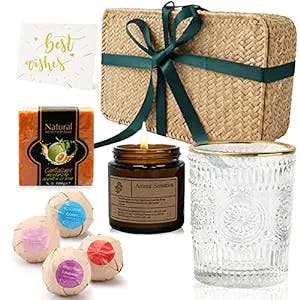 Birthday Gifts for Women Mother's Day Gifts Relaxing Spa Gift Box Basket for Wife Mom Sister Girlfriend Mother Daughter Birthday Gift Basket for Her Happy Birthday Gift