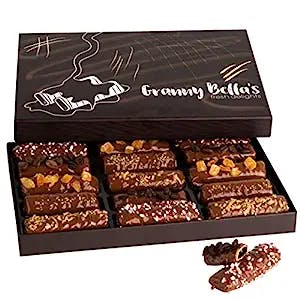 GrannyBellas Mothers Day Chocolate Gift Baskets, Gourmet Covered Cookies, Prime Candy Box Ideas, Milk Chocolates Gifts, Holiday Cookie Basket, Food Delivery From Son For Mom Women Wife Sister Daughter