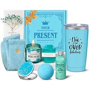 Mothers Day Gifts Birthday Gifts For Women, Relaxing Spa Gift Box Basket Set, Unique Gift Ideas for Mom Sister Best Friend Girlfriend Wife Coworker Teacher, Unique Gifts for Women Who Have Everything