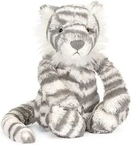 Jellycat Bashful Snow Tiger Medium Stuffed Animal