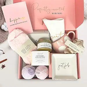 Birthday Gifts for Women - 10 Piece Gift Basket For Women. Perfect Gifts for Mom, Wife, Sister, Girlfriend, Daughter. Unique Best Friend Birthday Gifts for Women. Bath Spa Gift Box for Women