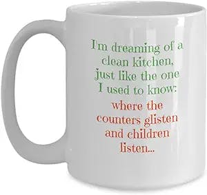 I'm dreaming, white mug, Funny Christmas, snarky gift, sassy gift, secret Santa, stocking stuffer, gift ideas