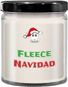 Fleece Navidad Candle, Scented, Funny Sheep, Funny Christmas, Secret Santa, Coffee Cup, Stocking Stuffer, Gift Ideas, Snarky Gift