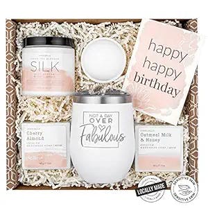 Happy Birthday Gifts for Women - Spa Gift Basket for Women, Best Friends Gifts for Women, Birthday Gifts for Mom, Birthday Box Gifts for Sister Birthday, Birthday Gifts for Friend Female, Womens Gifts