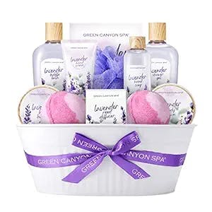 Gifts Basket for Women, Mom, Wife, Mothers Day Spa Gifts Basket for Women, 12Pcs Bath Set with Lavender Scented Spa Kit Includes Bath Bomb, Body Lotion, Body Wash, Reed Diffuser, Gifts for Birthday Christmas