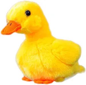 TAMMYFLYFLY Yellow Chick Stuffed Animal Chicken White 5 inches, 12cm, Plush Toy, Duck Soft Toy (1Yellow Duck)