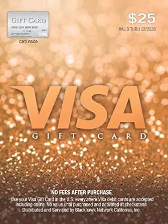 Visa $25 Gift Card: The Perfect Present for Every Occasion!
