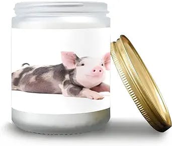 Mother's Day Gift, Pig Pink Animal Vanilla Candles Gifts for Mom, 7 OZ Lasting Candles for Home Scented, Aromatherapy Candles