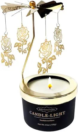 Fun and Fabulous: Rotating Scented Candles(Rose)