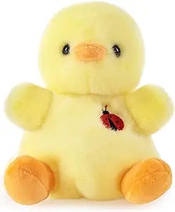 Sew Butiful 8" Duck Stuffed Animals Plush, Cute Plushies for Animal Themed Parties Teacher Student Award, Animal Toys for Baby, Boy, Girls, Great for Nursery, Room Decor, Bed (Duck)