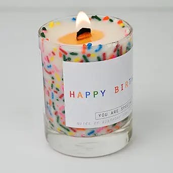 Sprinkle Some Fun in Your Life with Happy Birthday Sprinkled Candle (BDAYMI