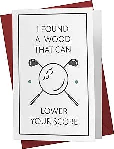 Get a Hole in One with this Funny Golf Birthday Card!