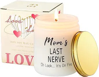 "Mom-umental Gifts: Lavender Scented Candle for the Best Mom in the World!"