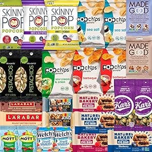 Gluten Free Snacks Box (26 Count) - Celiac Friendly Healthy Snacks Variety Pack for Adults & Kids -College Care Package, Gift Basket, and Snack Boxes by Stuff Your Sack