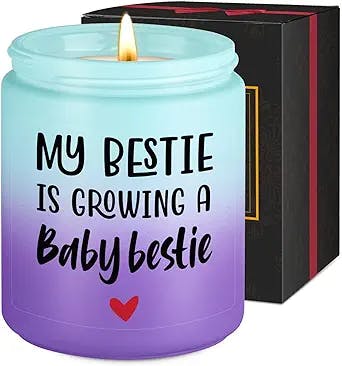 Fairy's Gift Best Friend Pregnant Candle, Baby Shower Gifts for Bestie, Best Friend Pregnancy Gifts - Congrats on Pregnancy Gifts for Pregnant Friend, New Mom, First Time Mom, Mom to be Expecting Mom