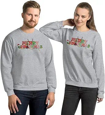 Merry Christmas Garland Sweatshirt: The Perfect Christmas Gift for Your BFF
