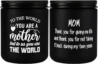 Handmade Candle Gift for Mom,Rose and Lemon,2 Packs,9oz,2.75" W x 3.54" H, 45 Hours of Burn Time Each,Mothers Day & Birthdays& Anniversaries& Thanksgiving