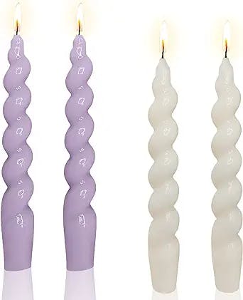 Lavender Love: A Review of Lavender Candlesticks White Taper Candles for We