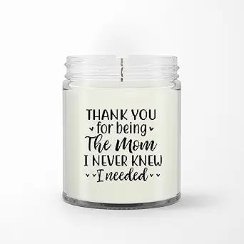 Personalized Soy Wax Candle for Mom Mommy from Daughter Son Kids Meaningful Gifts for Mom Thank You for Being The Mom Custom Name Scented Candle Gifts for Birthday Mothers Day