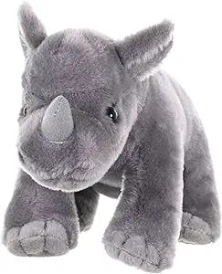 Wild Republic Rhino Baby Plush, Stuffed Animal, Plush Toy, Gifts for Kids, Cuddlekins 8 Inches