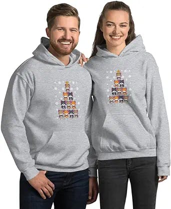 Christmas Cats Unisex Hoodie: The Perfect Secret Santa Gift for the Feline 