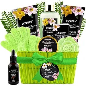 The Ultimate Spa Day in a Basket: Magnolia & Jasmine Gift Set