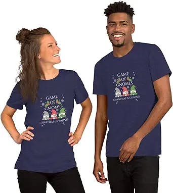 Game of Gnomes Christmas is Coming Unisex t-Shirt Funny Sarcastic Secret Santa Stocking Stuffer Gift Idea