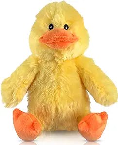 Stuffed Duck - Plush Stuffed Duck Toy - Duck Stuffed Animal - A Huggable, Soft, Adorable 7" Baby Duck - Great Gift for Duck Lovers of All Ages, Girls and Boys Yellow Orange